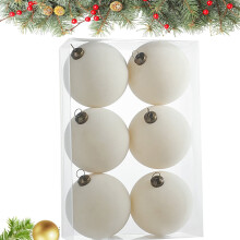 Burgundy Velvet Christmas Balls 4 pcs