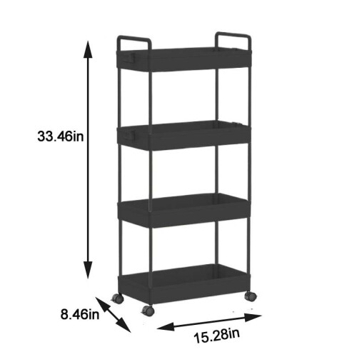 Floor Storage Rack Multi-layer Movable for Living Room 1