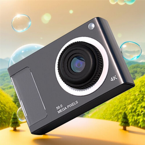 Câmera HD de 48 MP com Tela IPS de 2,4 Polegadas Câmera Digital com Zoom de 16X Câmera de Vídeo 4K com Luz de Preenchimento para Crianças 2