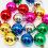 Purple Christmas Tree Baubles Electroplated 12 pcs 3 cm 3