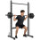Adjustable Squat Rack, with Pull Up Bar, Barbell Bar for Home Gym 1