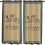 Laundry Room Curtains Brown Border Semi-Sheer 2-Pack 42x63 2