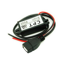DC Converter 12V to 5V 3A Single/Double USB Buck Adapter