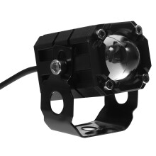 Motorcycle Fog Light Black Aluminum Alloy 1 Pair
