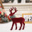 Red Standing Reindeer Decorations for Indoor Tabletop Use 1