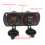 Dual USB 4-Port Power Socket Flush Mount 12V 24V 8