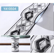 (Style J)Bordure de taille 3D imperméable avec motifs botaniques pour décoration intérieure moderne mur