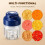 Electric Mini Garlic Chopper Set 250/320ML Wireless Veggie 4