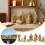 Nativity Scene Figurines Set Resin 9-Piece 1