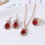 Delysia King Ring Necklace Earrings Set 3 Pieces 1