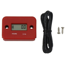 Waterproof LCD Display Digital Hour Meter Inductive Timer for Bike Motorcycle ATV Snowmobile Marine Engine