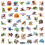 Dinosaur Stickers Pack - Realistic Jurassic Cartoon Design, 4