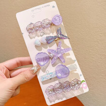 Shell Pearl Starfish Hair Clip Set for Women and Girls