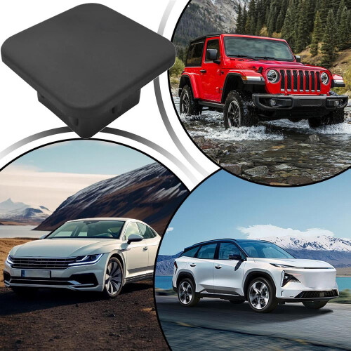 Silicone Trailer Hitch Cover Black Dust Plug 2-inch 2
