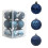Blue Christmas Ball Ornaments Plastic 12 pcs 1