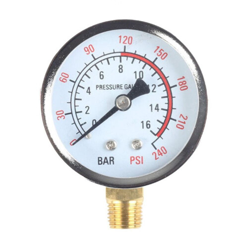 Y60 Pressure Gauge for Pool Filter and Air Compressor 0-1.6 1