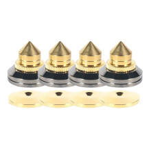 4 PCS 28x25mm Speakers Stand Feet Foot Pad Pure Copper Loudspeaker Box Spikes Cone Floor Foot Nail Silver