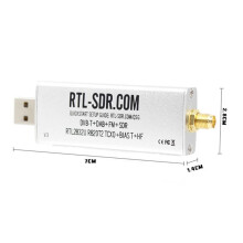 RTL-SDR V3 R820T2 RTL2832U 1PPM TCXO SMA RTLS SDR Receptor Sem Fio Multifuncional Definido Por Software