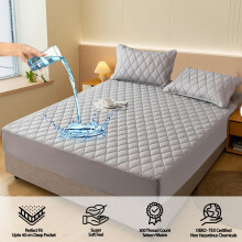 Waterproof Bed Sheet Polyester 90x200cm Non-Slip Fitted