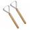Leather Fleshing Tool Stainless Steel 2 pcs 1