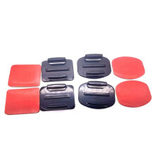 Conjunto de 4 Unidades para AcessóRios de Capacete Hero 8/7/6/5 Adesivo Shangou de Base Curva Plana Pequena Formiga (Com Adesivos)