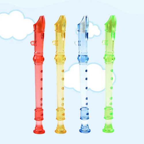 Mini Clarinet Set 6-Hole Transparent Flute 4 Pieces 1