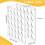 Rack de Armazenamento de Rolo de Vinil com 25 Furos, Suporte de Rolo de Vinil para Sala de Artesanato, 12 Polegadas X 12 Polegadas, Furos de 2 7