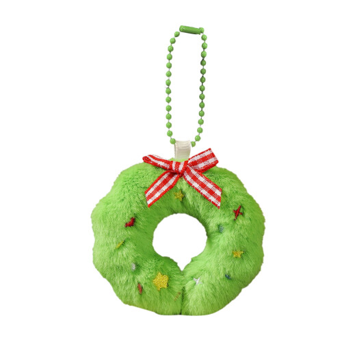 Mini White Christmas Plush Ornament 3 Inch 1