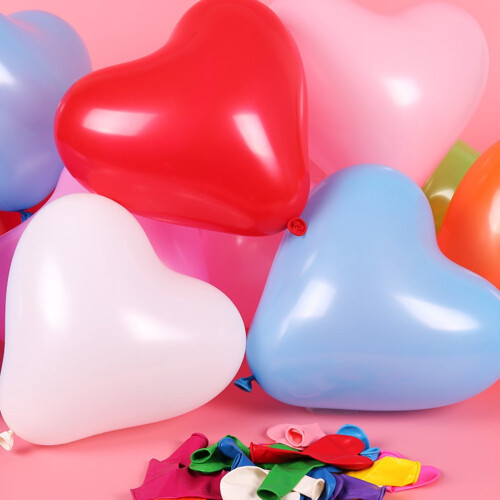 Heart Shape Latex Balloons 100 pcs 11 inch 2