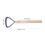 Leather Fleshing Tool Stainless Steel 2 pcs 3