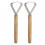 Leather Fleshing Tool Stainless Steel 2 pcs 4