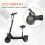 Electric Scooter LCD Screen with Accelerator Use for 10Inch Electric Scooters Display,52V 2