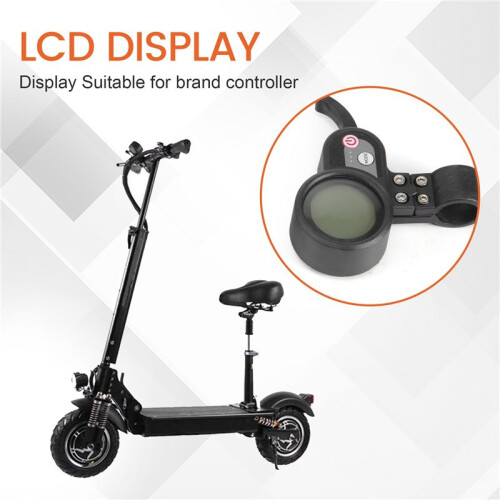 Electric Scooter LCD Screen with Accelerator Use for 10Inch Electric Scooters Display,52V 1