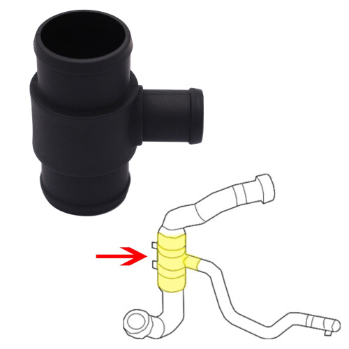 Lower Radiator Hose Tee Connector for Ford Transit Connect 1