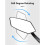 Bike Handlebar Mirror Scratch-Resistant Glass Lens 4