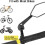 Bike Handlebar Mirror Scratch-Resistant Glass Lens 5