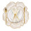 Round Rose Flower Placemats Pressed Vinyl 4-Pack 4