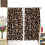 Leopard Print Curtains Brown Animal Texture 52x63 Inch 2 3