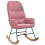 VidaXL vidaXL Schaukelstuhl Rosa Samt 2