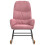 VidaXL vidaXL Schaukelstuhl Rosa Samt 3