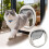 Clear Cat Door 11.8 Inch Round Extra Large 4-Way Lock 1