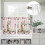 Easter Rabbit Kitchen Curtains Set Watercolor Bunny Floral 8