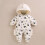 Baby snowsuit hooded romper for winter 3