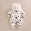 Baby snowsuit hooded romper for winter 4