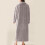 Women's Plush Zip-Up Bathrobe Warm Fluffy Cozy Housecoat 6