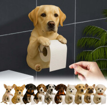 3D Printed Dog Toilet Paper Holder Wall Mounted
