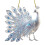 White Peacock Window Ornament Acrylic 2D 1