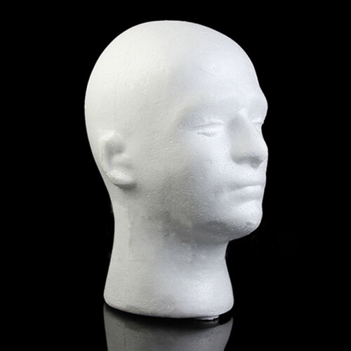 Wig Stand Male Foam Mannequin 2Pcs 2