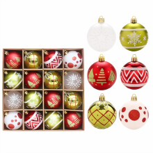 Christmas Ball Ornaments Champagne Gold 16 Pieces