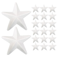 Unbranded Christmas Stars Foam Craft Stickers 20 pcs